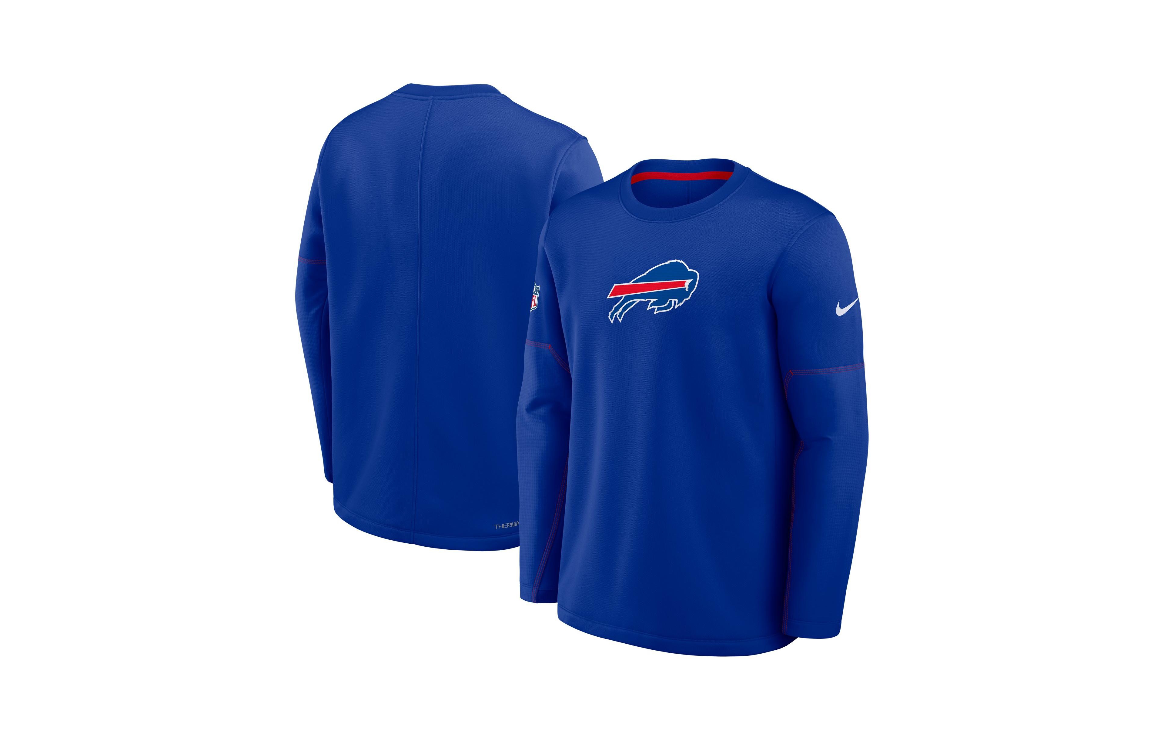 Nike Men's Buffalo Bills Sideline Coaches Midweight Sweatshirt