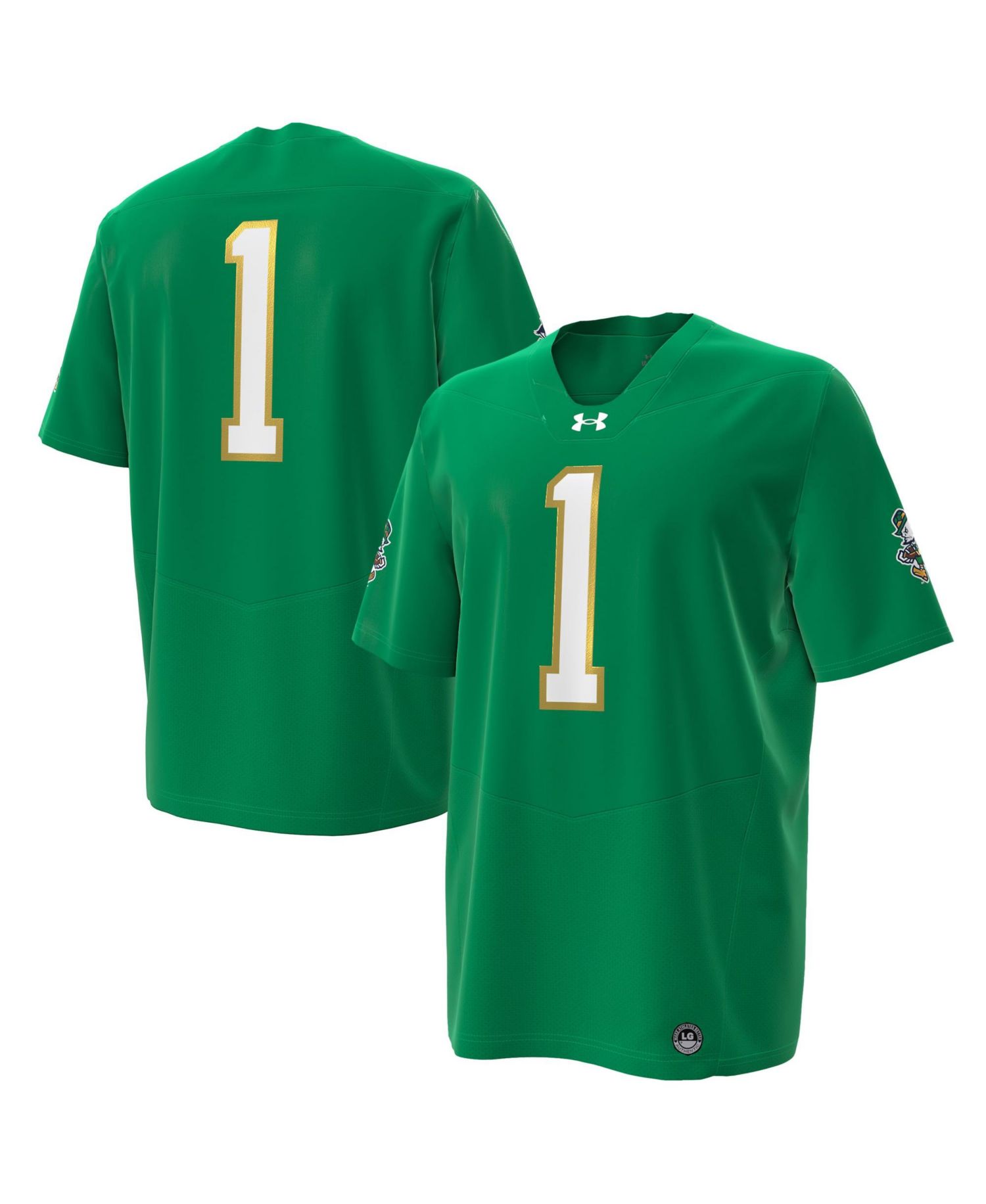 Men's Notre Dame Fighting Irish Wear Green Replica Relaxed-Fit Football Jersey