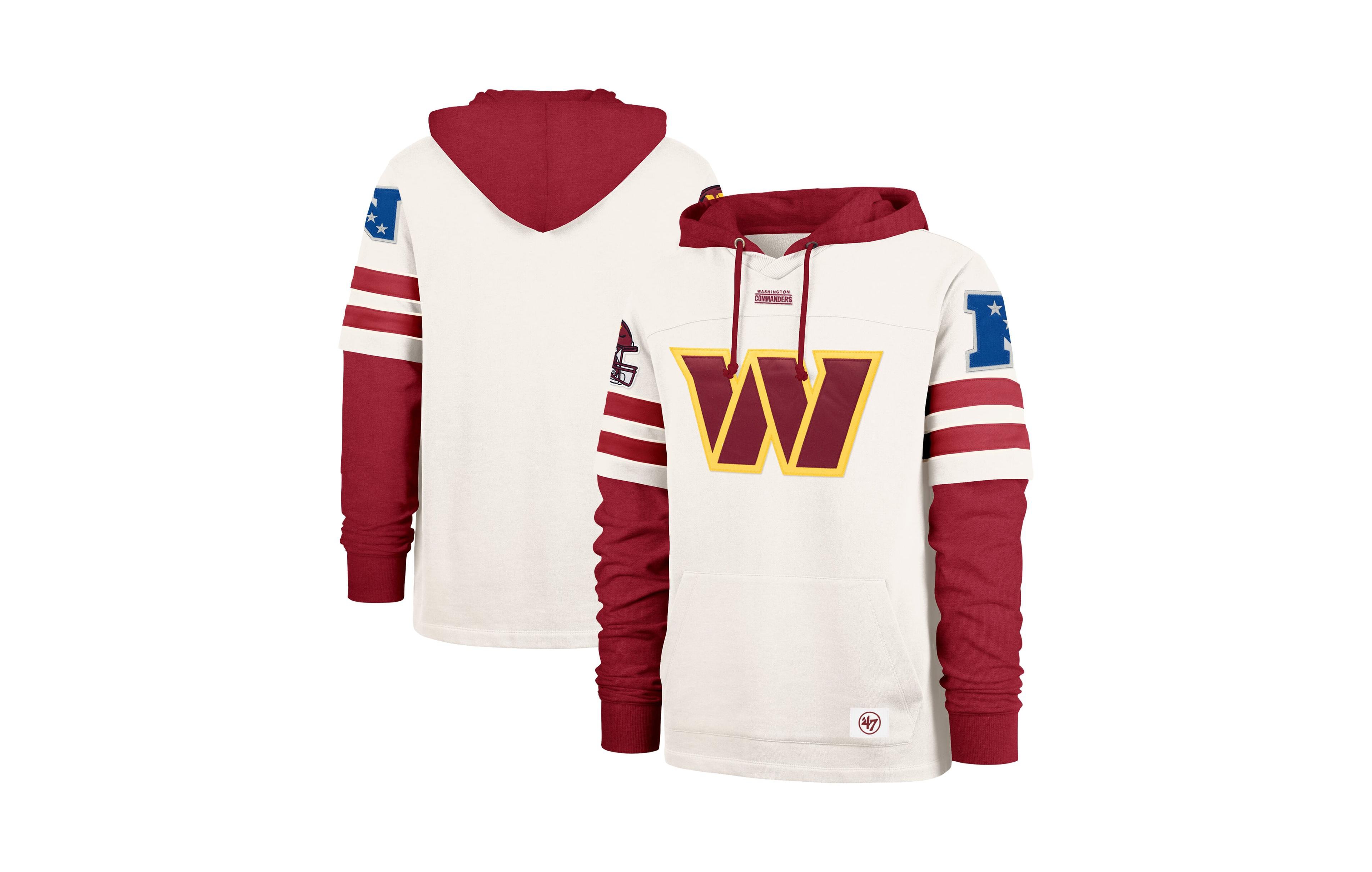 '47 Brand Men's Washington Commanders Split Zone Embroidered Hoodie