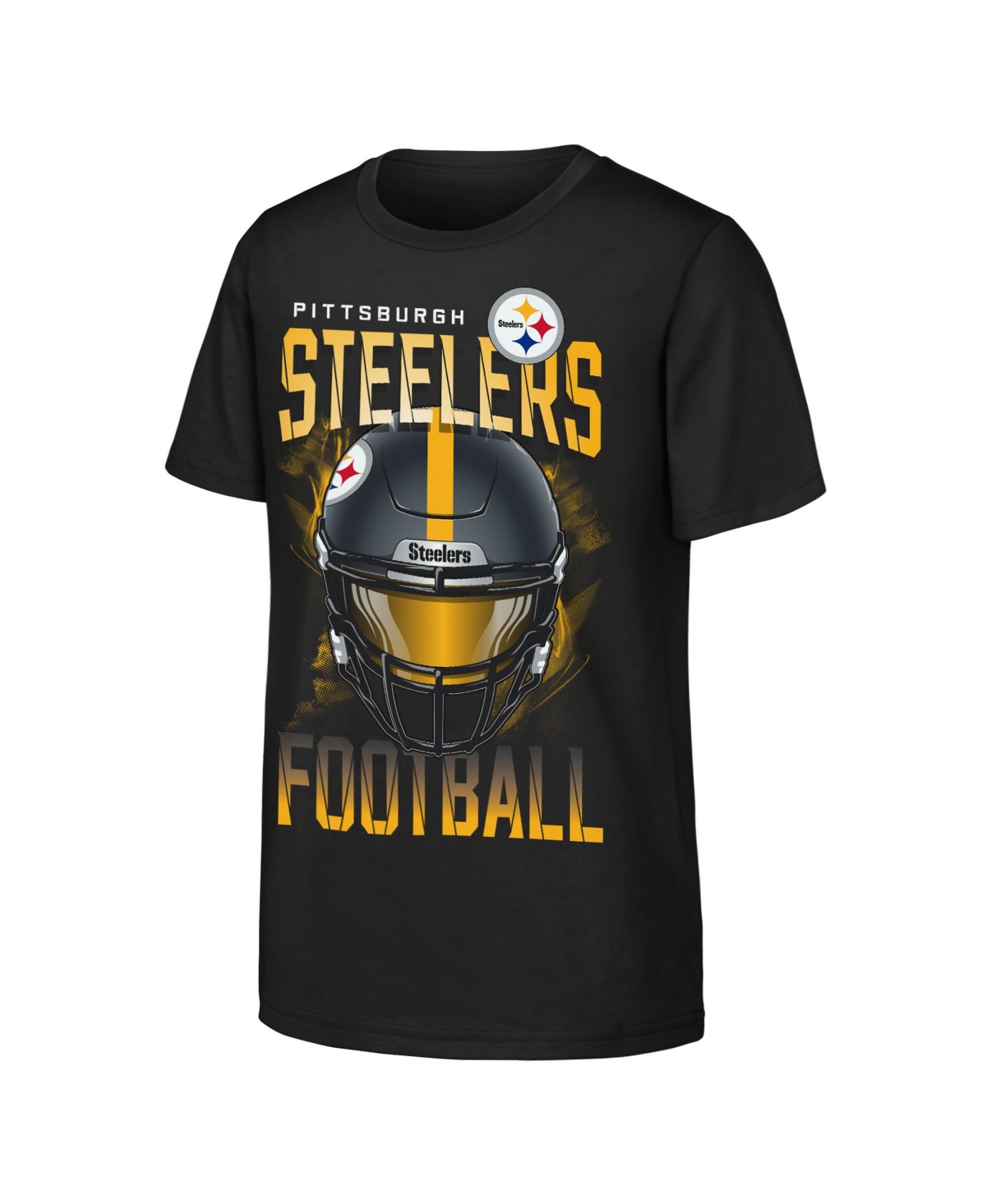 Outerstuff Boys' and Girls' Pittsburgh Steelers Crew-Neck Regular-Fit T-Shirt