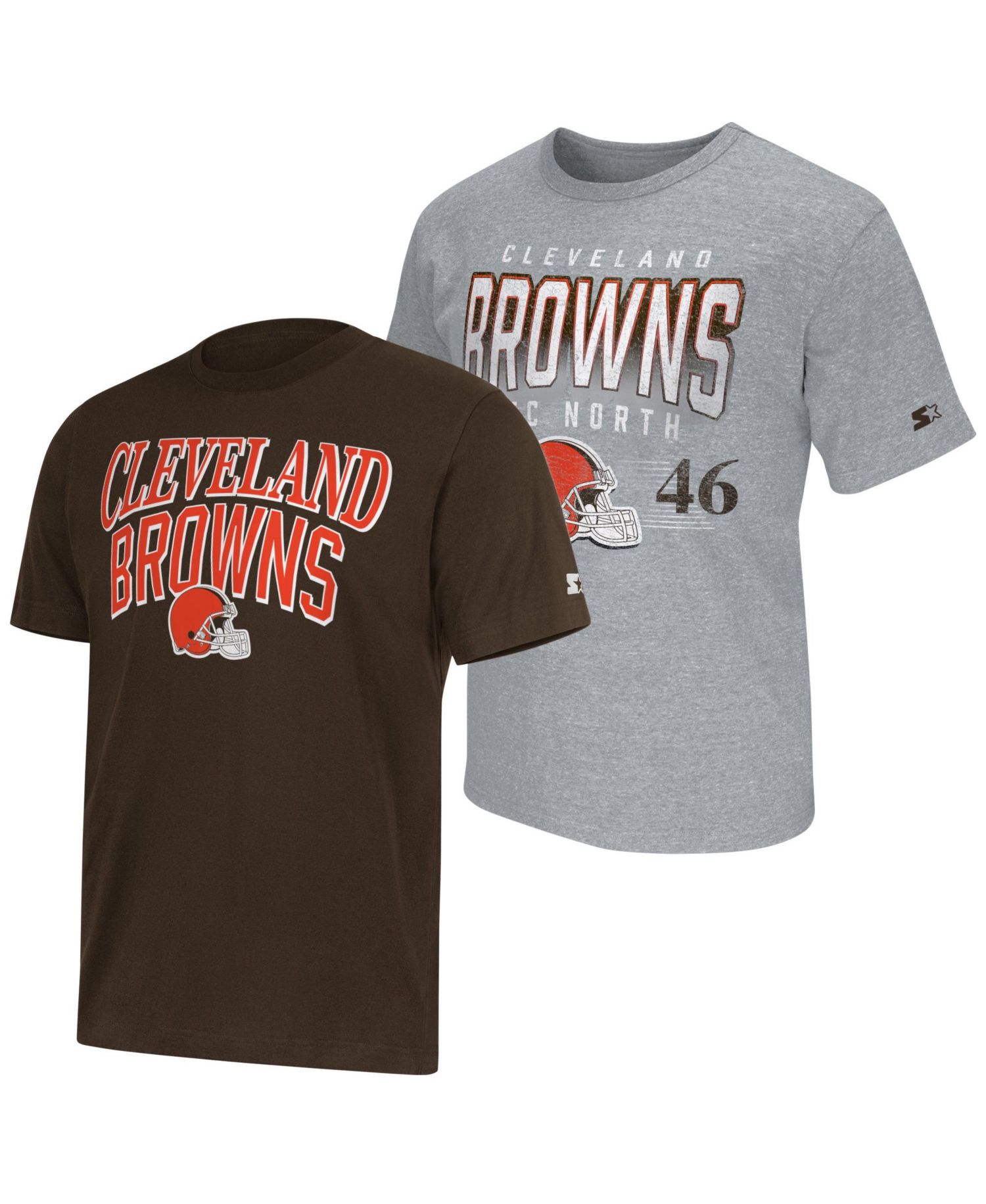 Men's Cleveland Browns Classic-Fit Logo T-Shirts, 2-Piece Set