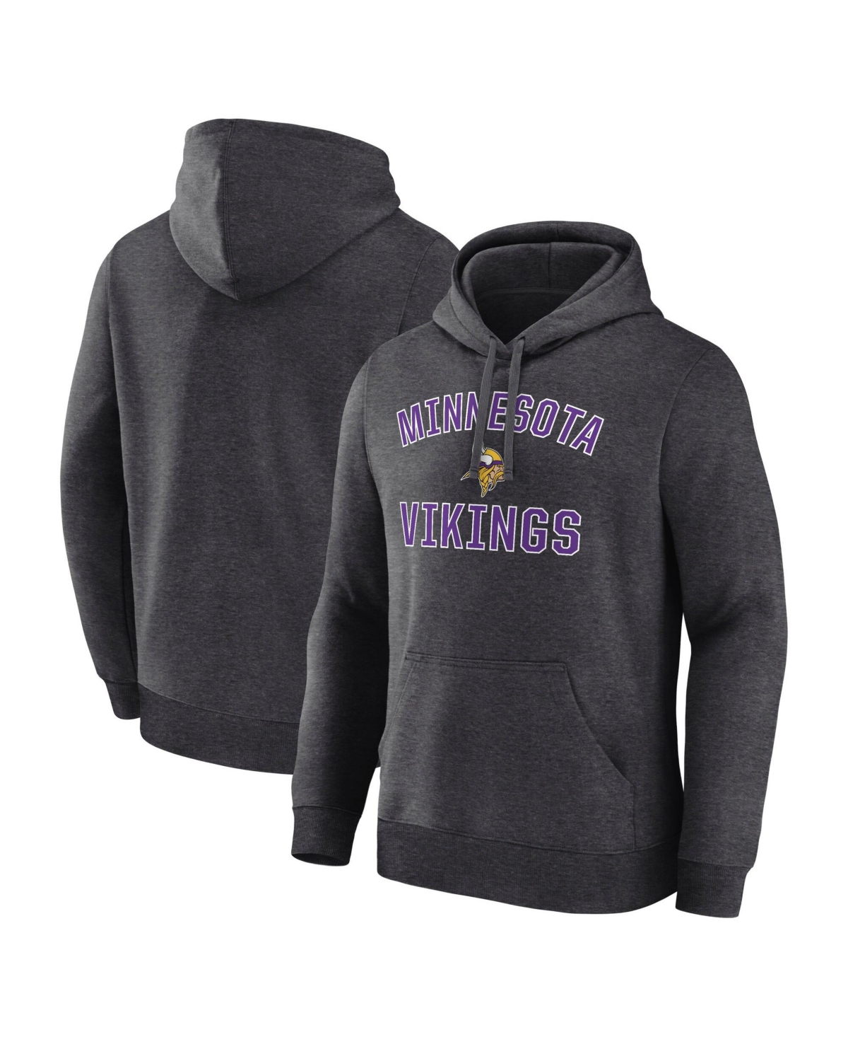 Logo Athletic Men's Minnesota Vikings Arch Victory Fleece Long-Sleeve Hoodie