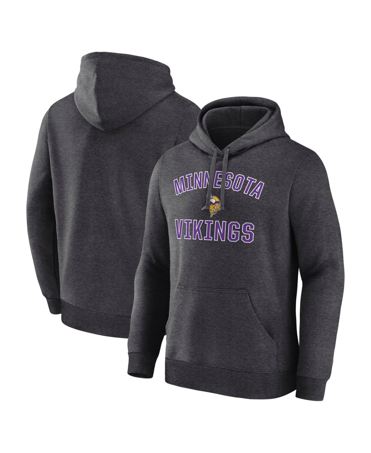 Men's Minnesota Vikings Arch Victory Fleece Long-Sleeve Hoodie