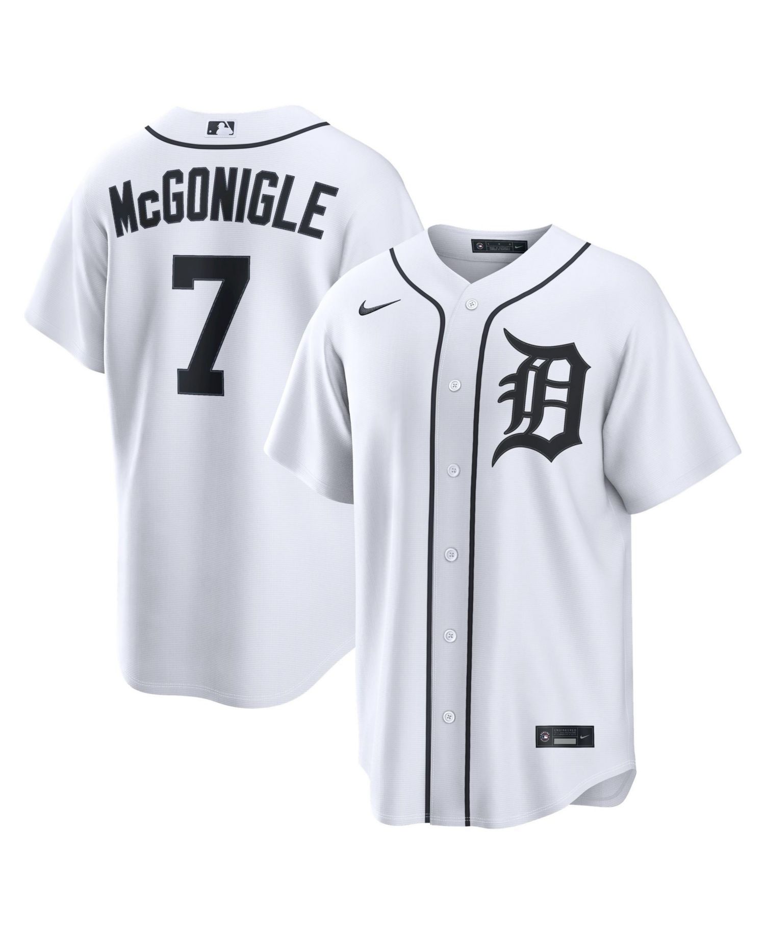Men's Kevin McGonigle Detroit Tigers Replica Jersey
