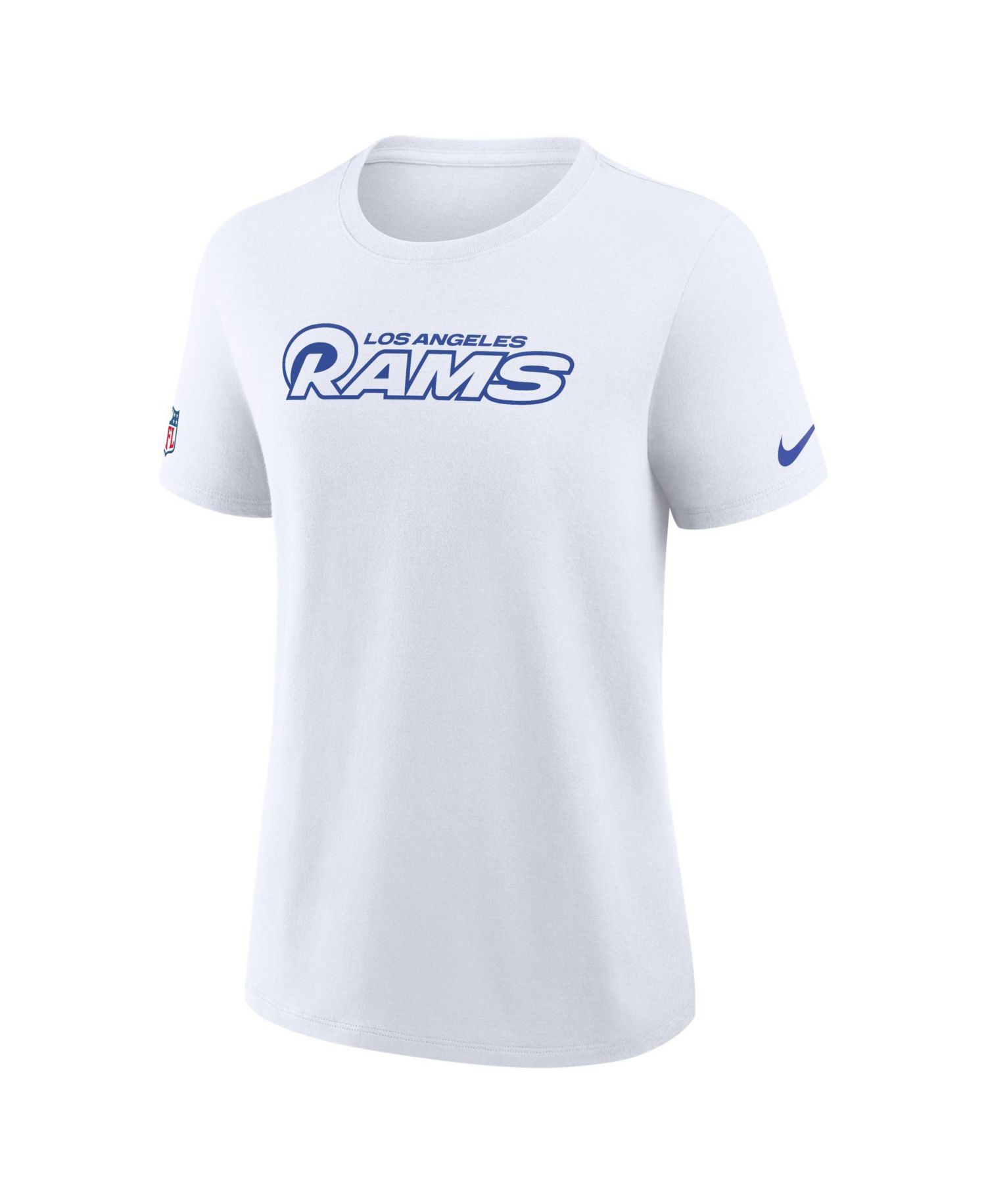 Women's Los Angeles Rams Fearsome Screen-Print Crewneck T-Shirt