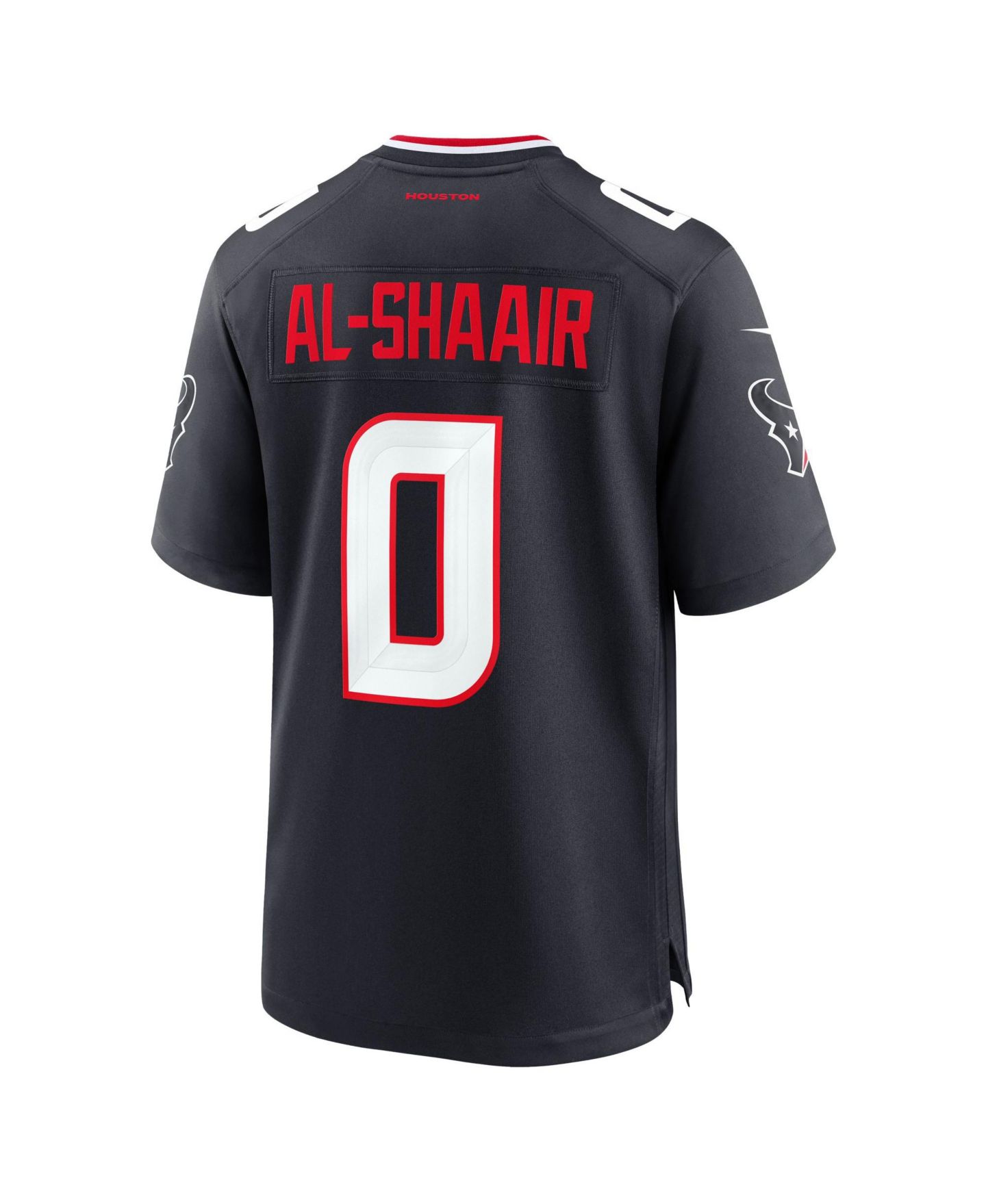 Мужской топ Nike Houston Texans Al-Shaair 0 V-Neck Relaxed-Fit Game Jersey — фото 6