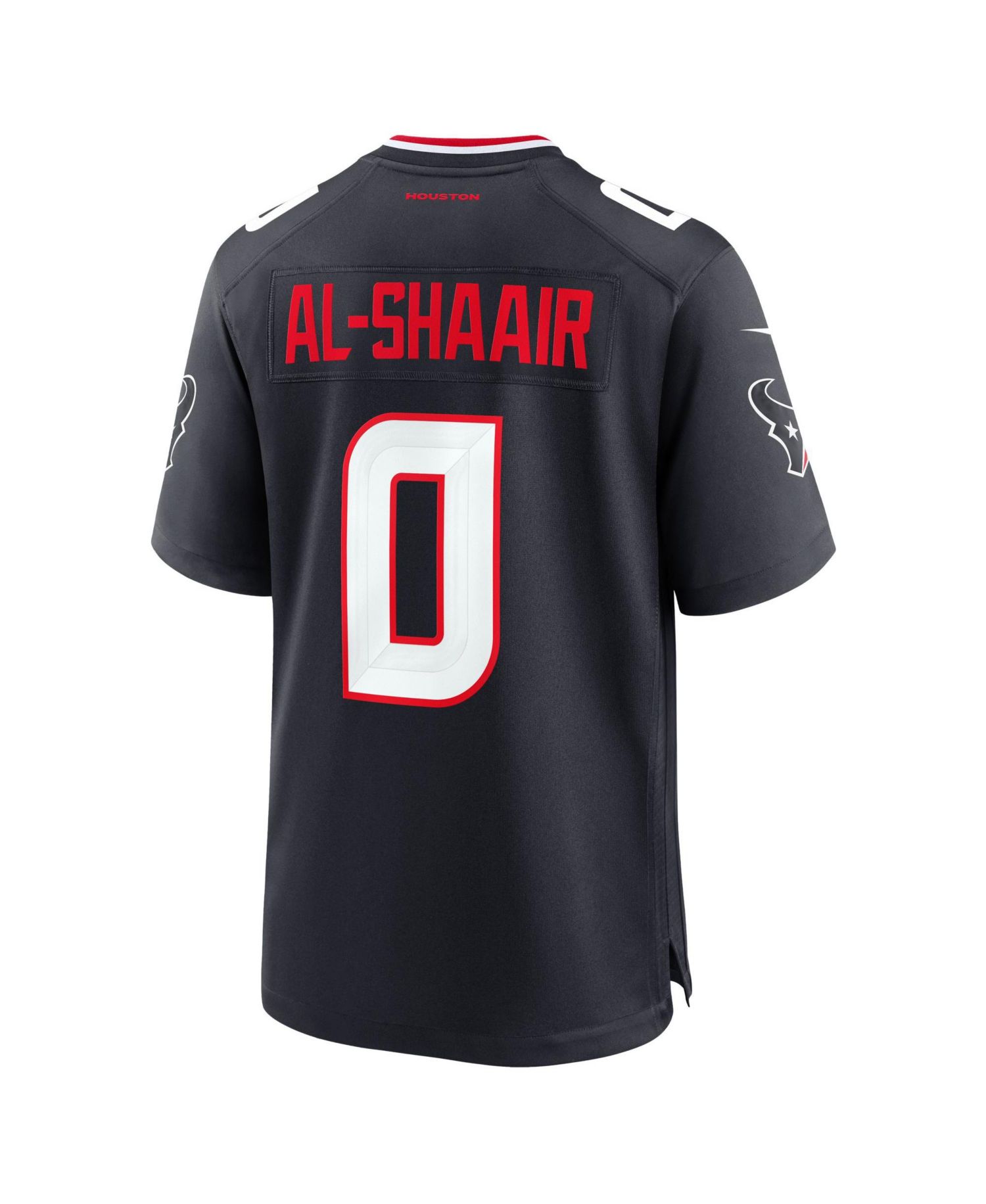 Men's Houston Texans Al-Shaair 0 V-Neck Relaxed-Fit Game Jersey