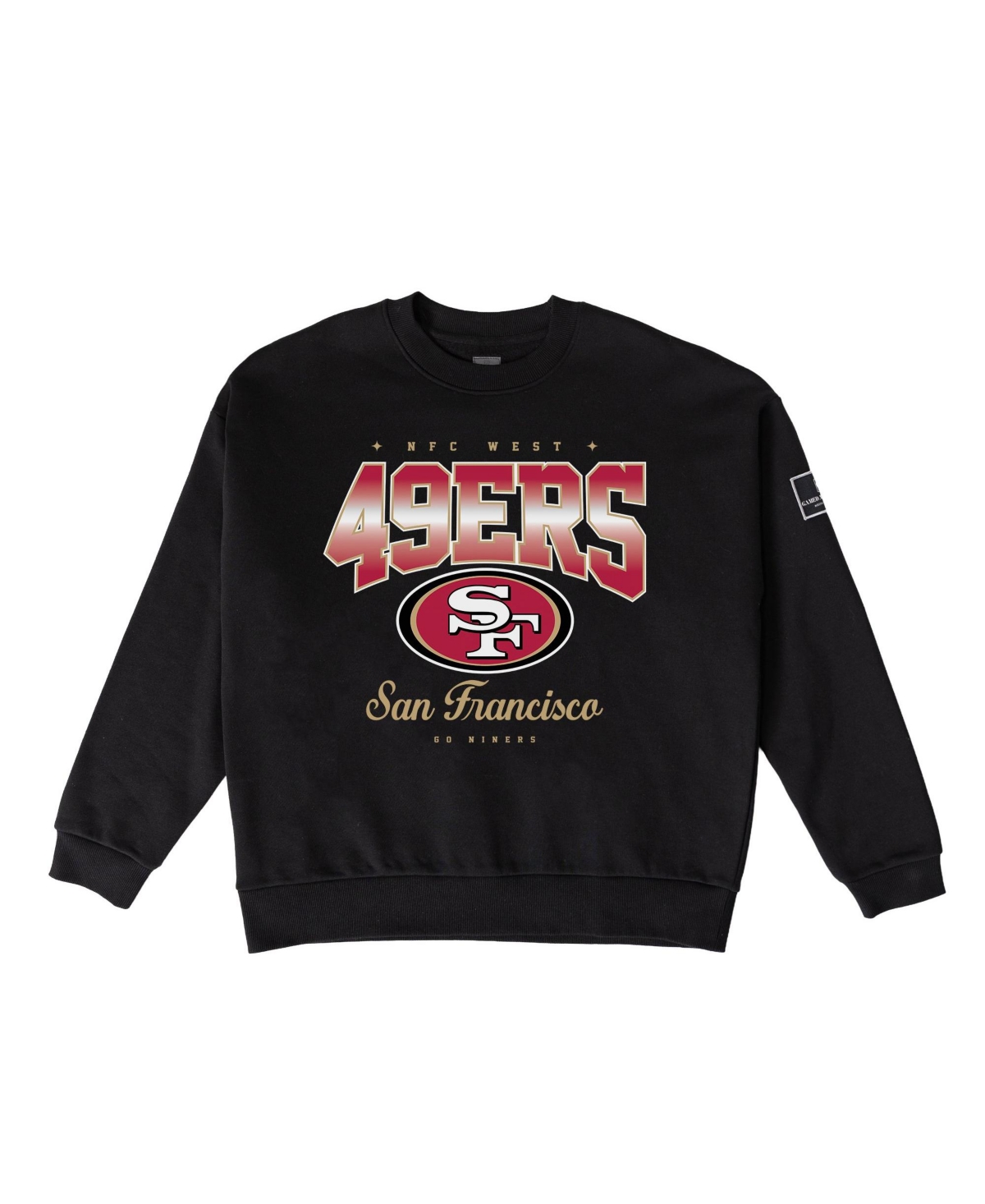 Gameday Couture Women's San Francisco 49ers Powerhouse Play Fleece Relaxed-Fit Long-Sleeve Crewneck Sweatshirt