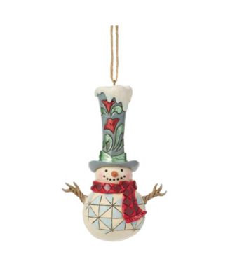 Heartwood Creek Snowman with Tall Top Hat Hanging Ornament