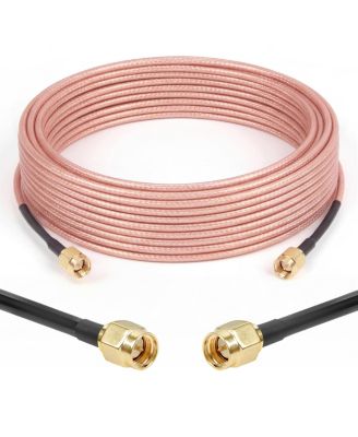 50 Ohm RG316 Flexible Coaxial Antenna Extension Cable for SMA Male Devices
