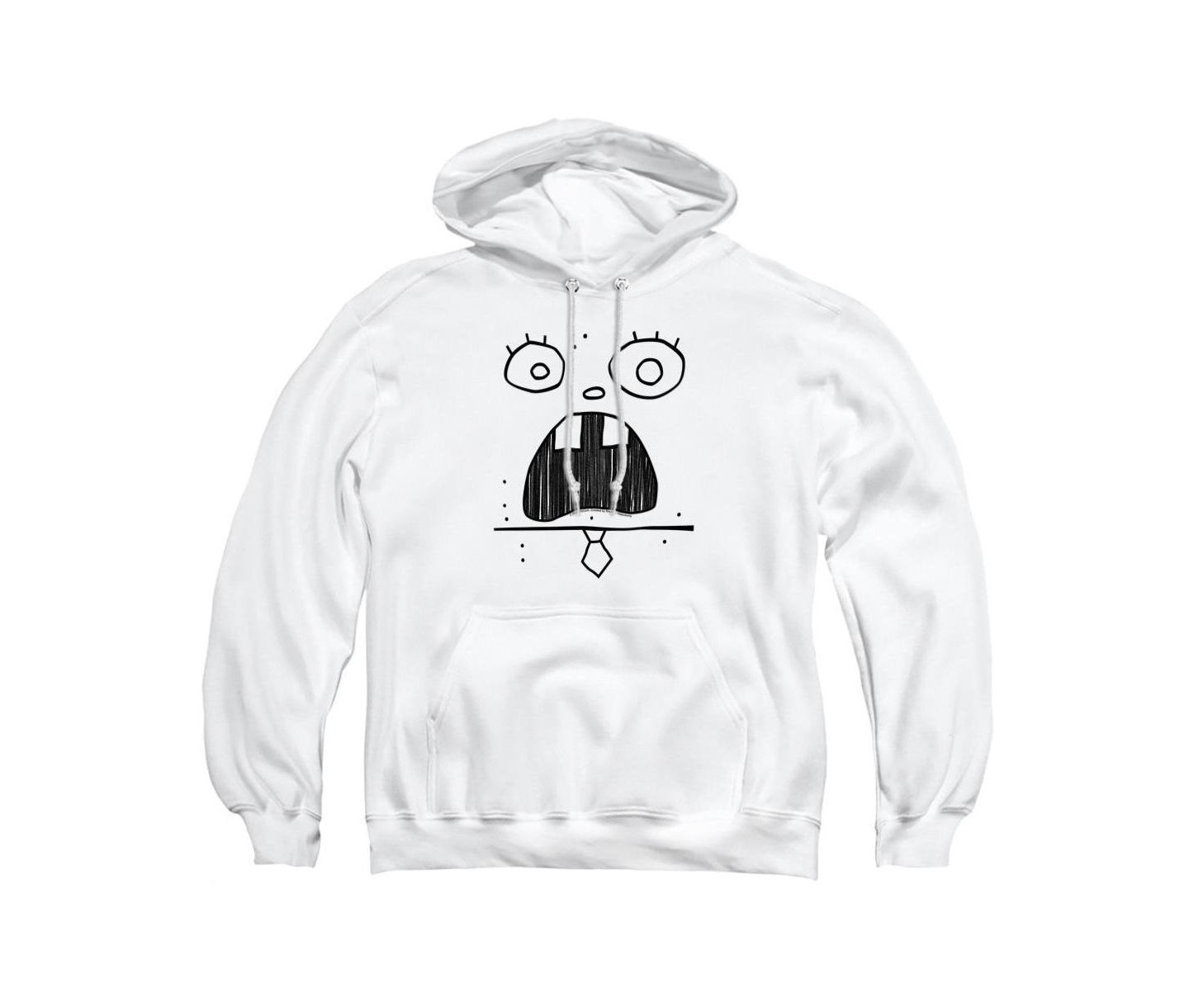 Мужское худи SpongeBob SquarePants Doogle Face Graphic Pull-Over, цвет: Белый — фото 1