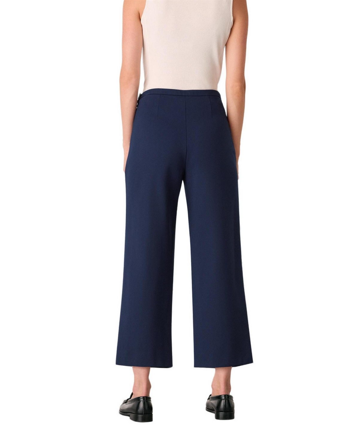Whistles Women's Camilla Cropped Wide-Leg Trousers