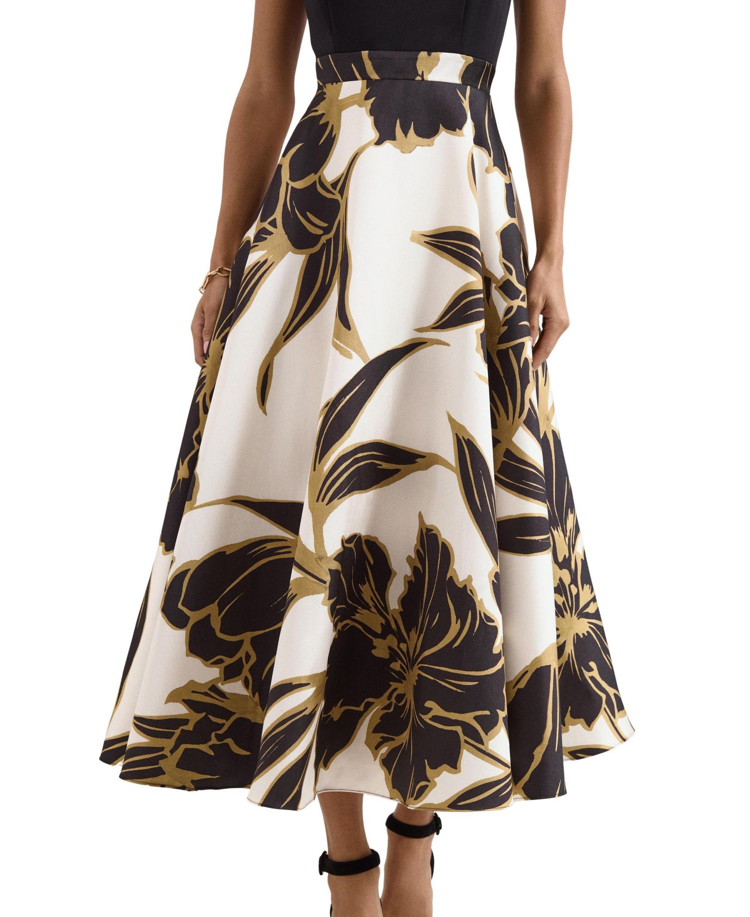 Women's Delie Floral Fit & Flare Wedding Guest Midi Dress