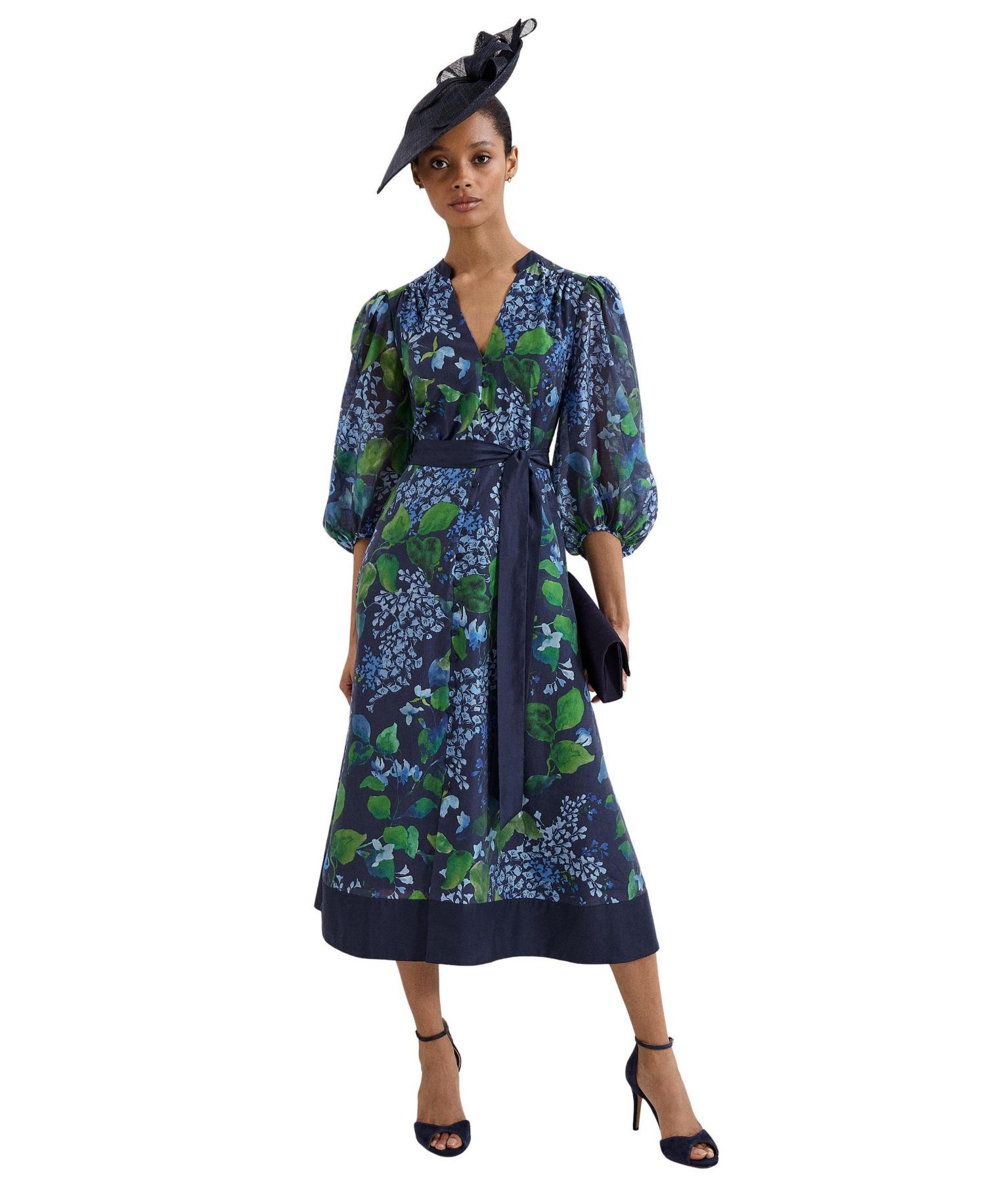 Women's Nixie Printed Midi Wrap Dress