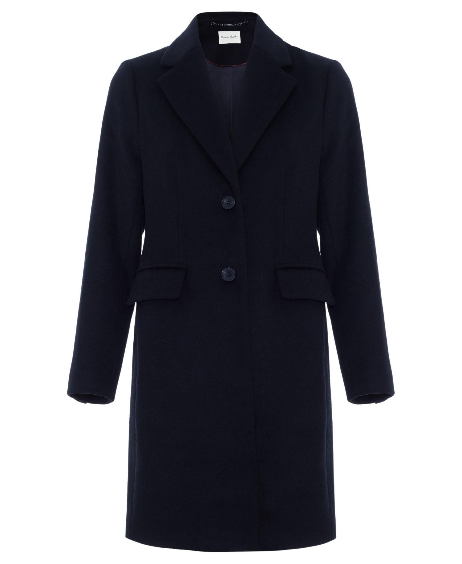 Women's Lydia Wool-Blend Structured Mid-Length Coat