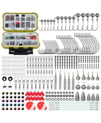 All In One Fishing Tackle Set With Storage Box Hooks Weights And Terminal Accessories For Anglers