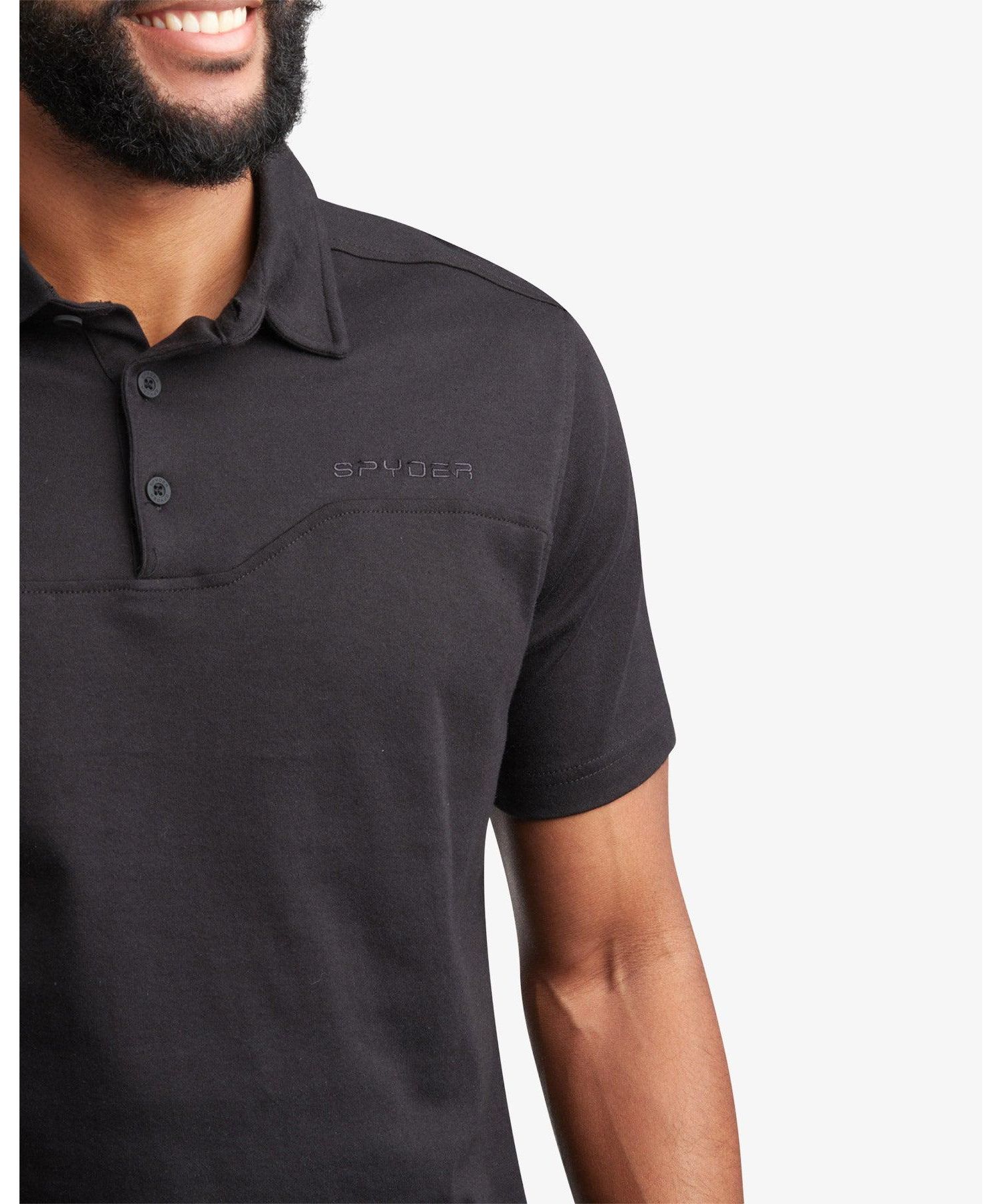 Men's Short-Sleeve Regular-Fit Cotton-Blend Polo Shirt