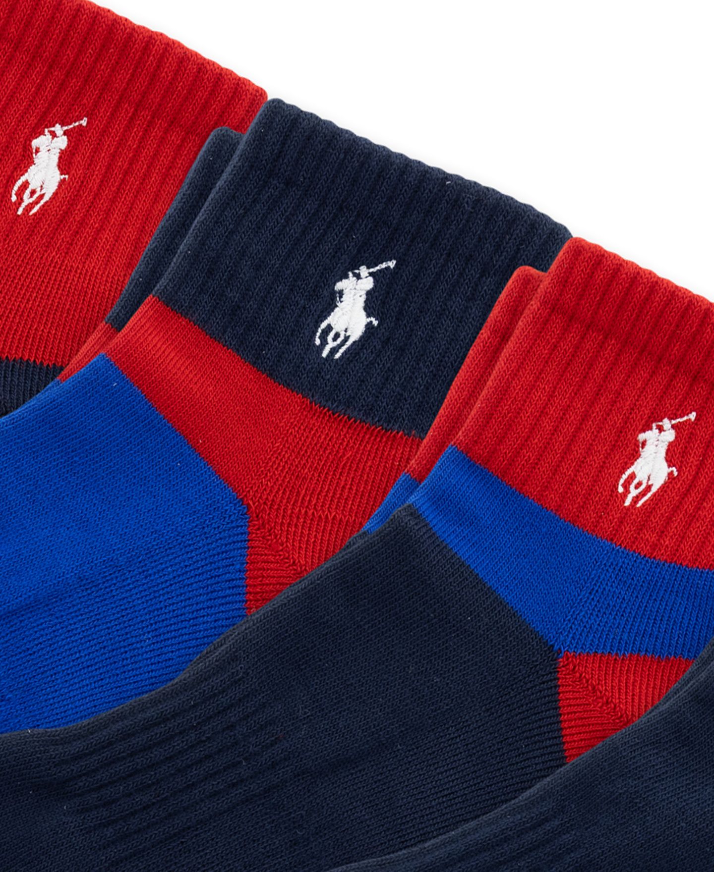Носки Retro для мужчин, укороченные, 6 предметов — Polo Ralph Lauren, цвет: Королевский синий / Тёмно-синий — фото 2