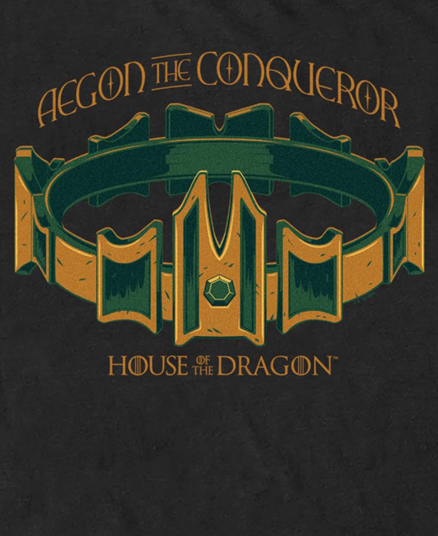 Men's House of Dragon Aegon The Conqueror Officially Licensed Graphic Crewneck T-Shirt