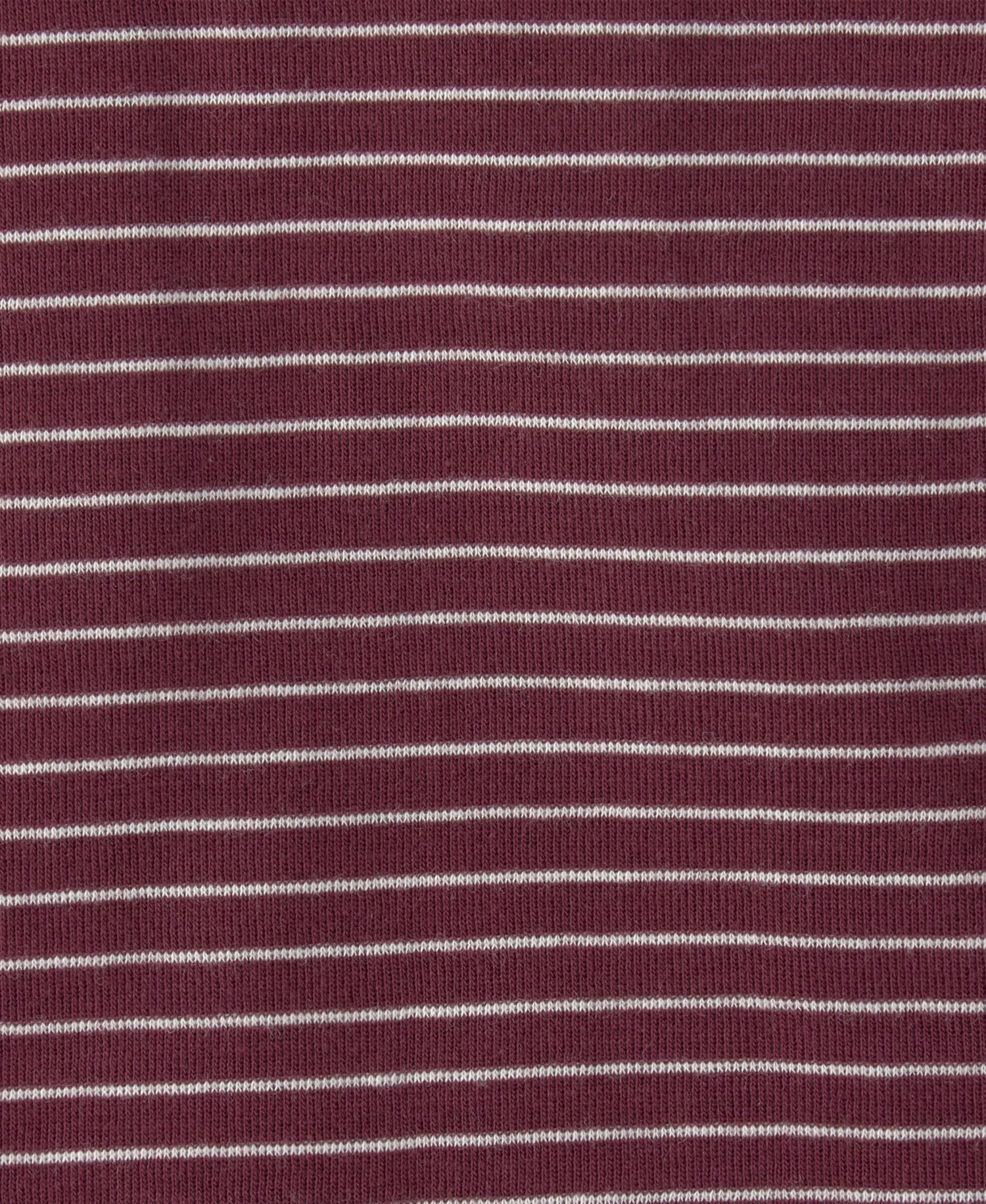 Baby Boys' Dog-Striped Long-Sleeve Bodysuit, 4-Pack