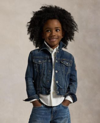 Toddler and Little Boys Cotton Denim Trucker Jacket