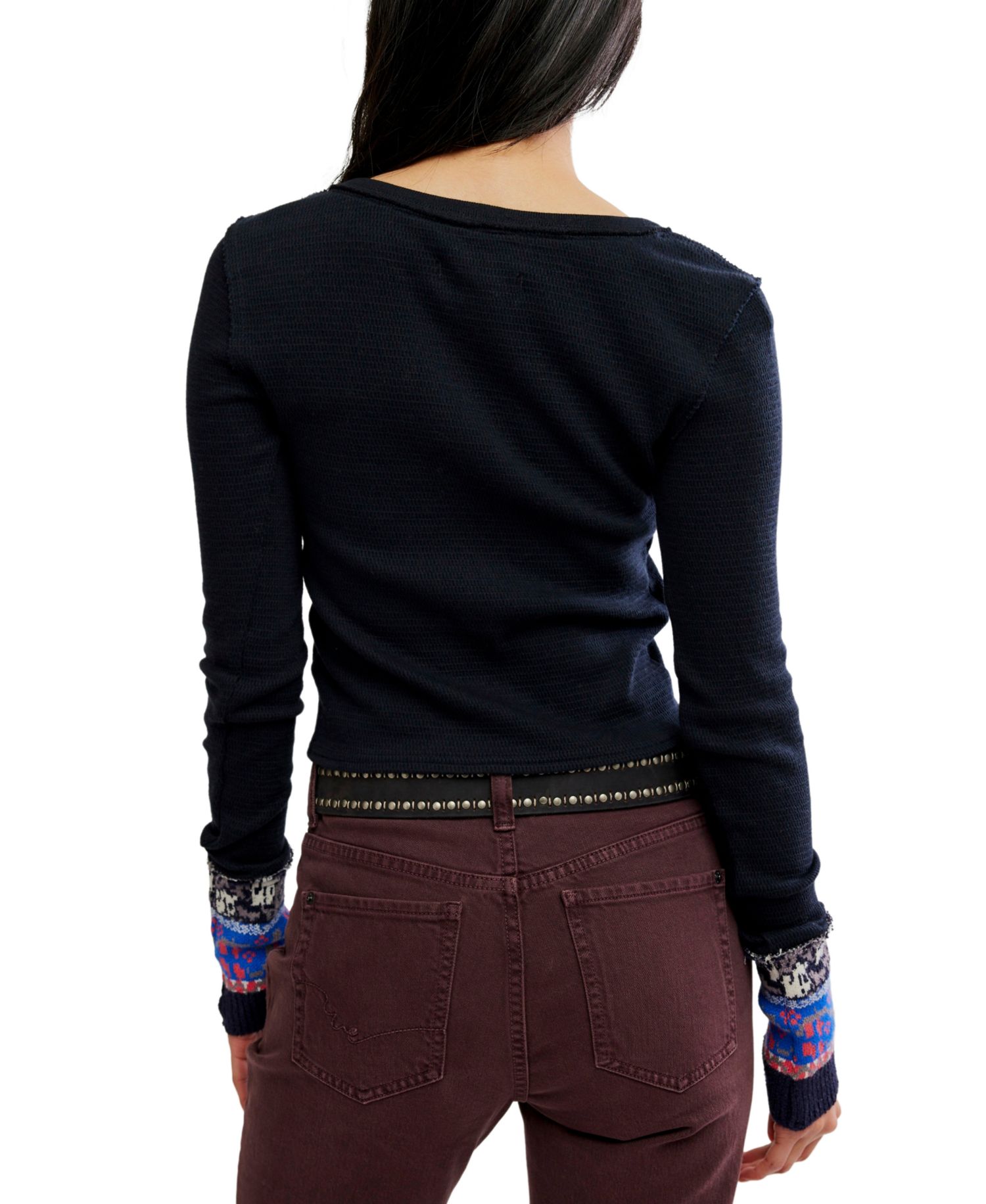 Women's We The Free Noa Long-Sleeve Scoop-Neck Fitted Cardigan Sweater