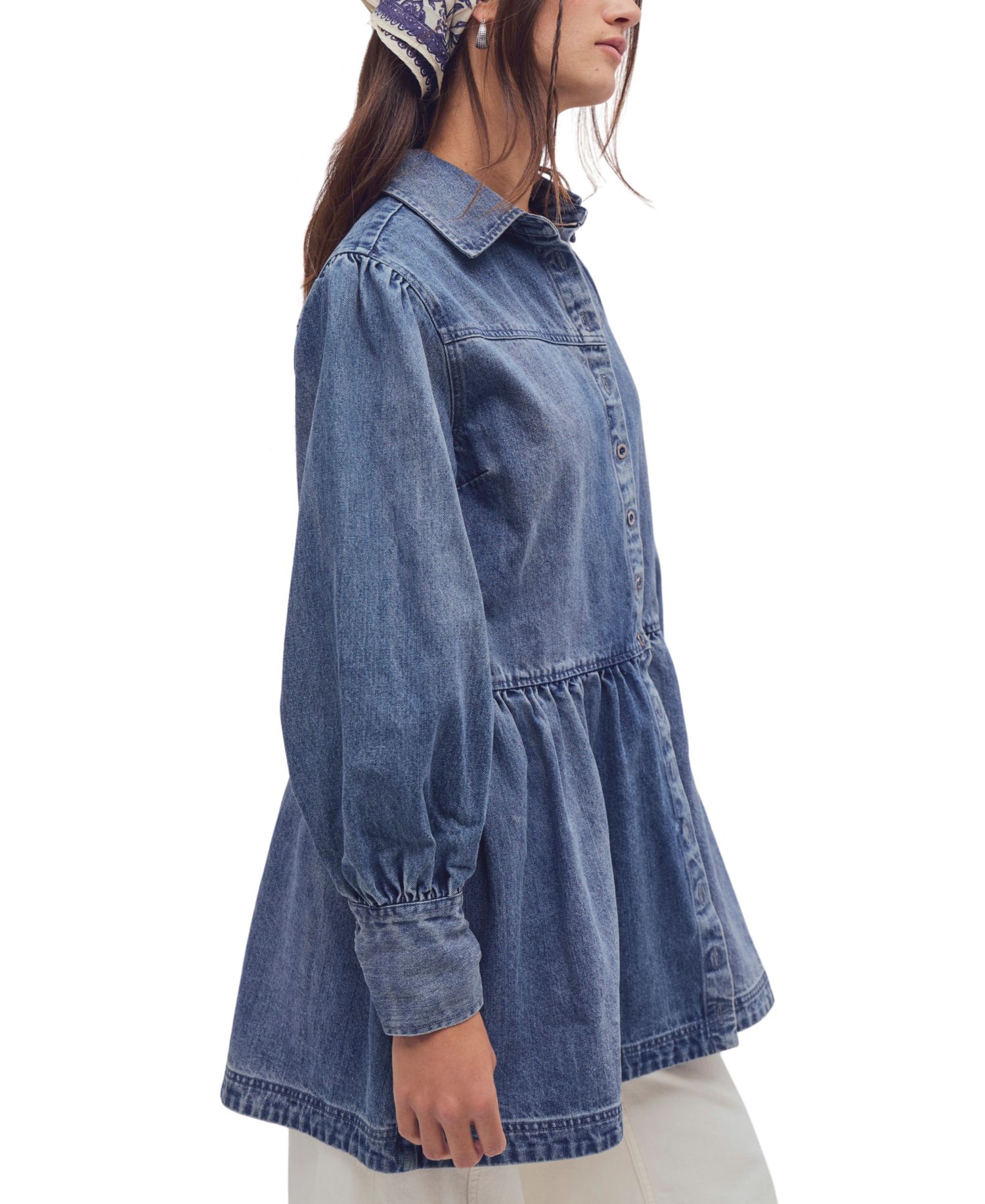 Women's Marris Smocked Denim Mini Dress