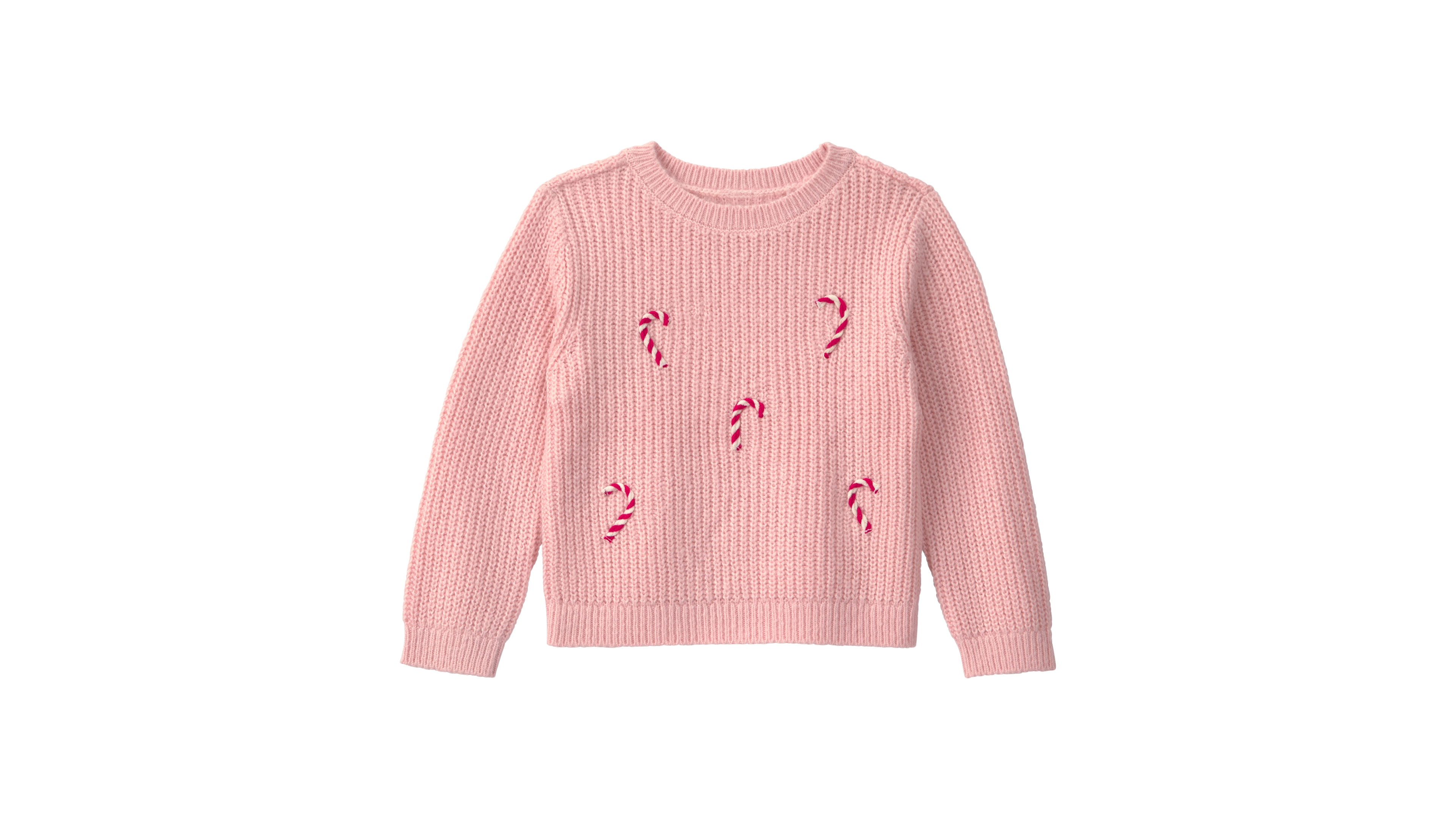 Carter's Toddler Girls' 2T-5T Candy Cane Cable-Knit Sweater