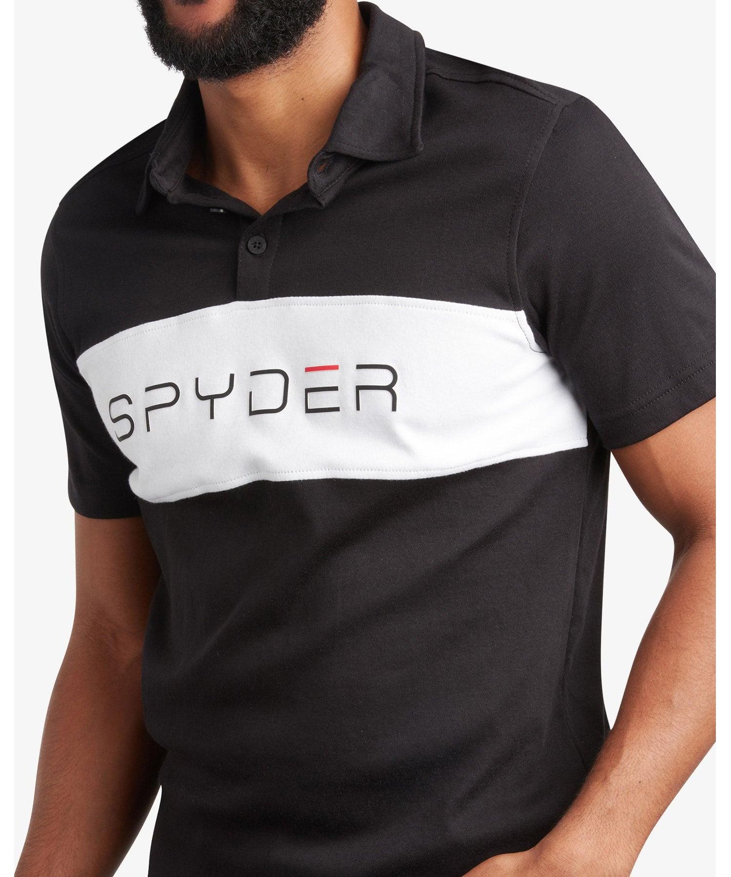 Men's Color-Blocked Short-Sleeve Polo Shirt