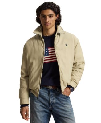 Men's Insulated Twill Bomber Water-Resistant Jacket
