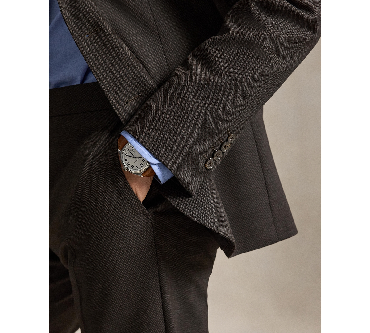 Polo Ralph Lauren Men's Wool-Blend Birdseye Stretch Suit Pants
