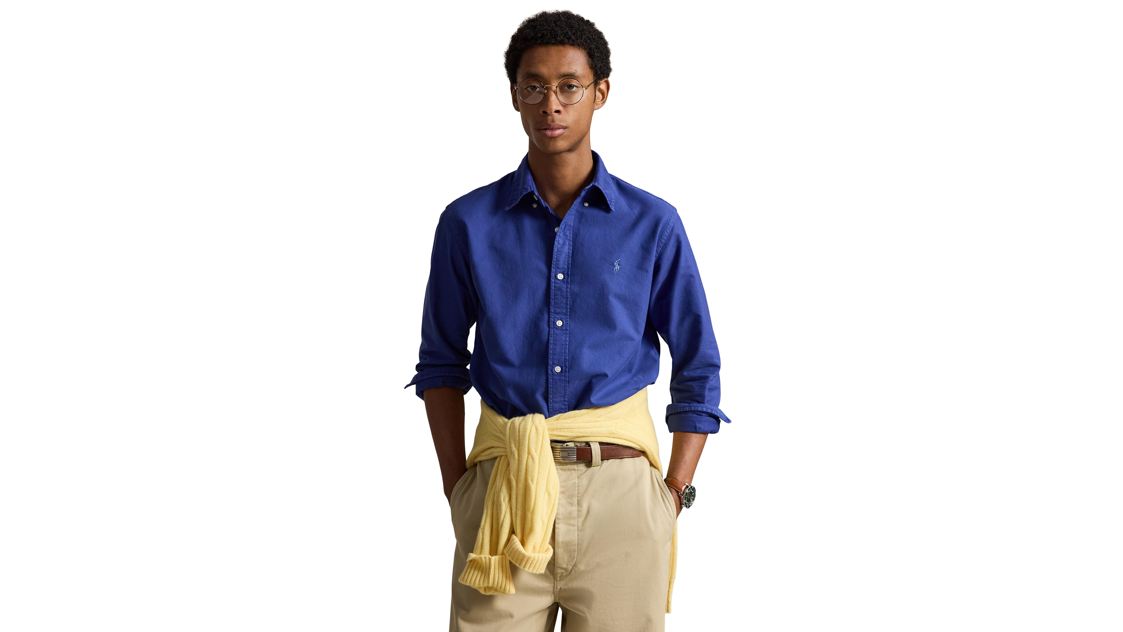 Polo Ralph Lauren Men's Classic-Fit Garment-Dyed Oxford Button-Down Collar Shirt