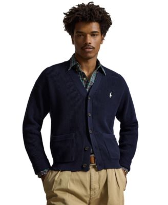 Men's Relaxed-Fit Textured Cardigan