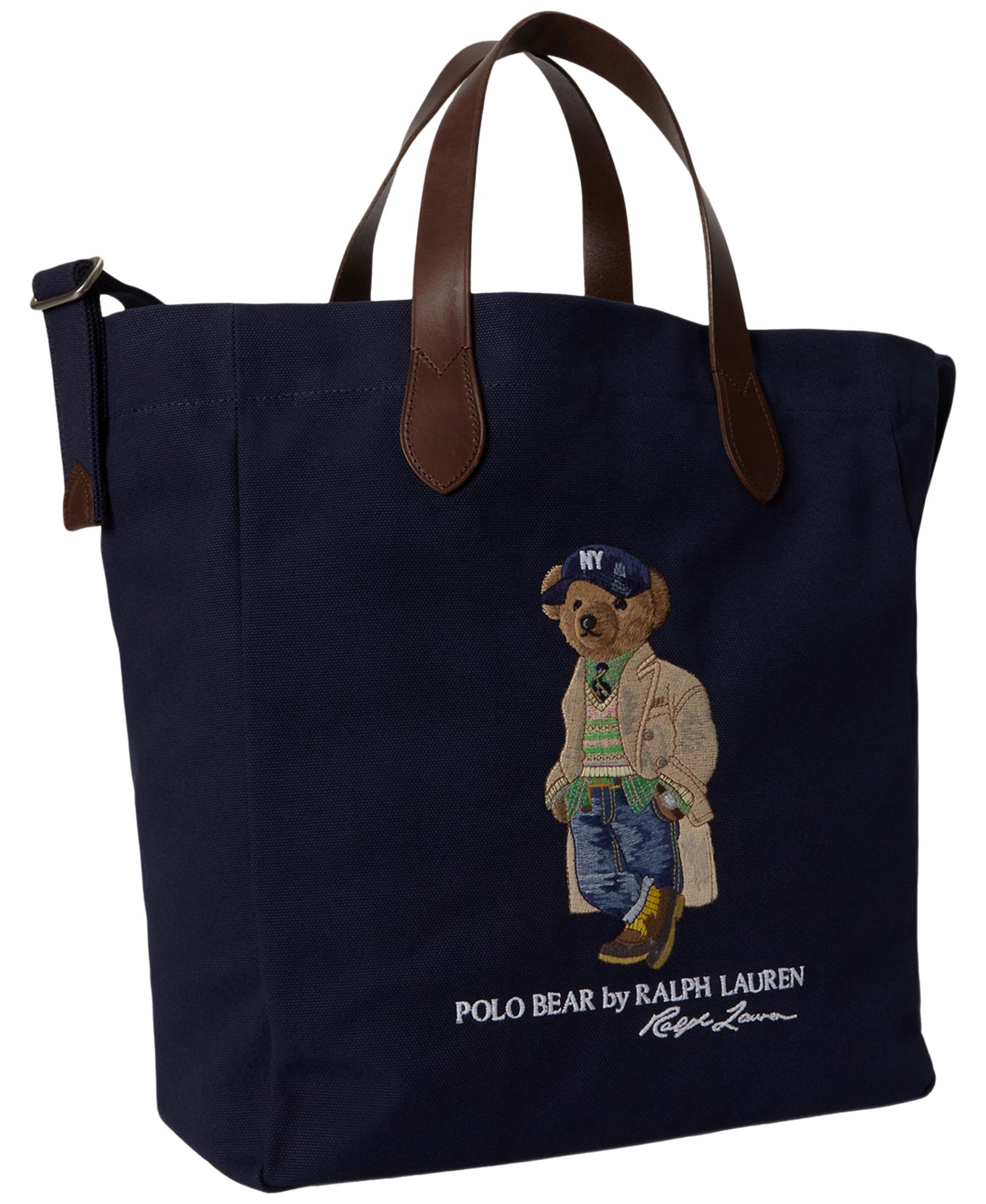 Men's Polo Bear Canvas Shopper Tote