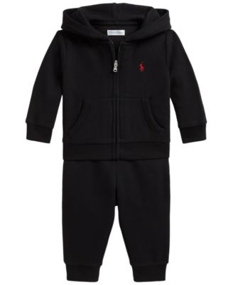 Baby Boys' Hooded Long-Sleeve Full-Zip Hoodie and Pants, 2-Piece Set