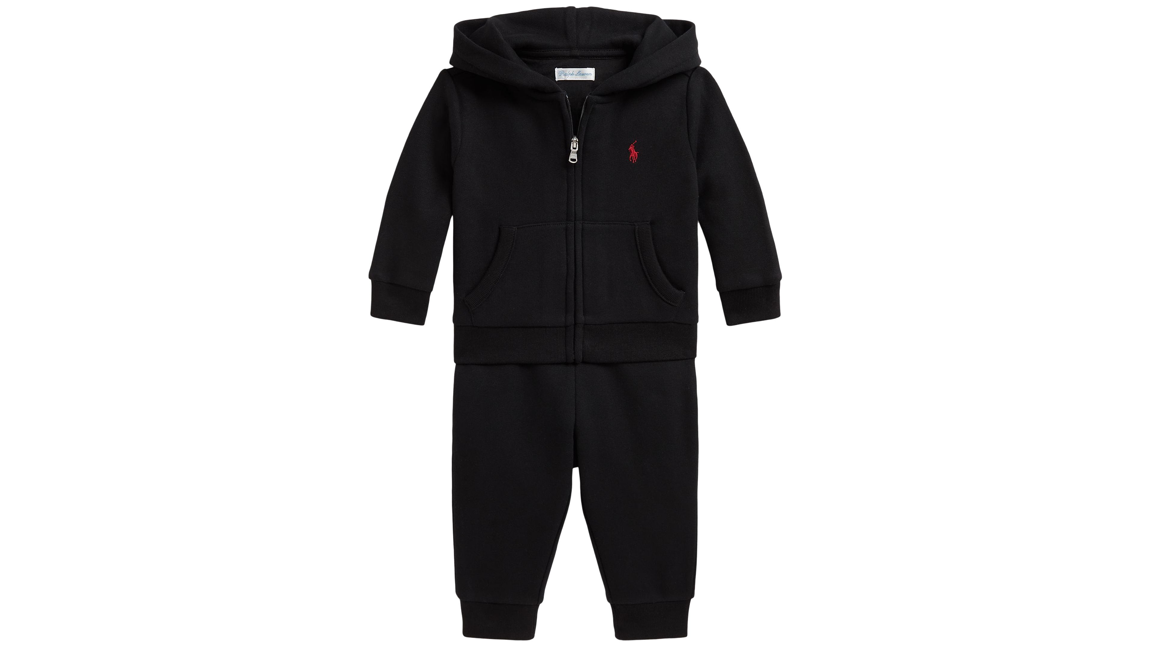 Polo Ralph Lauren Baby Boys' Hooded Long-Sleeve Full-Zip Hoodie and Pants, 2-Piece Set