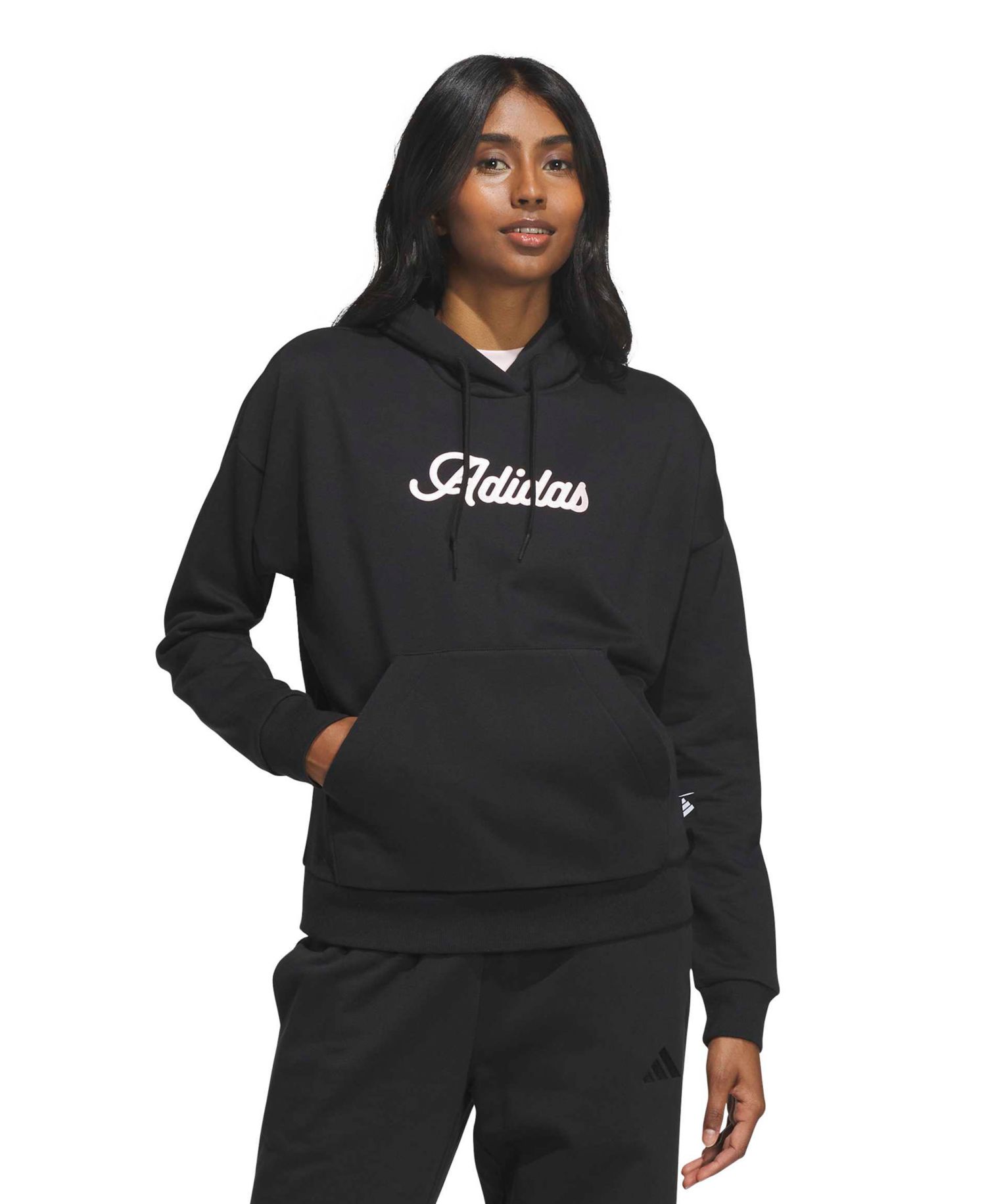 Women's Fleece Metallic Wordmark Graphic Hoodie