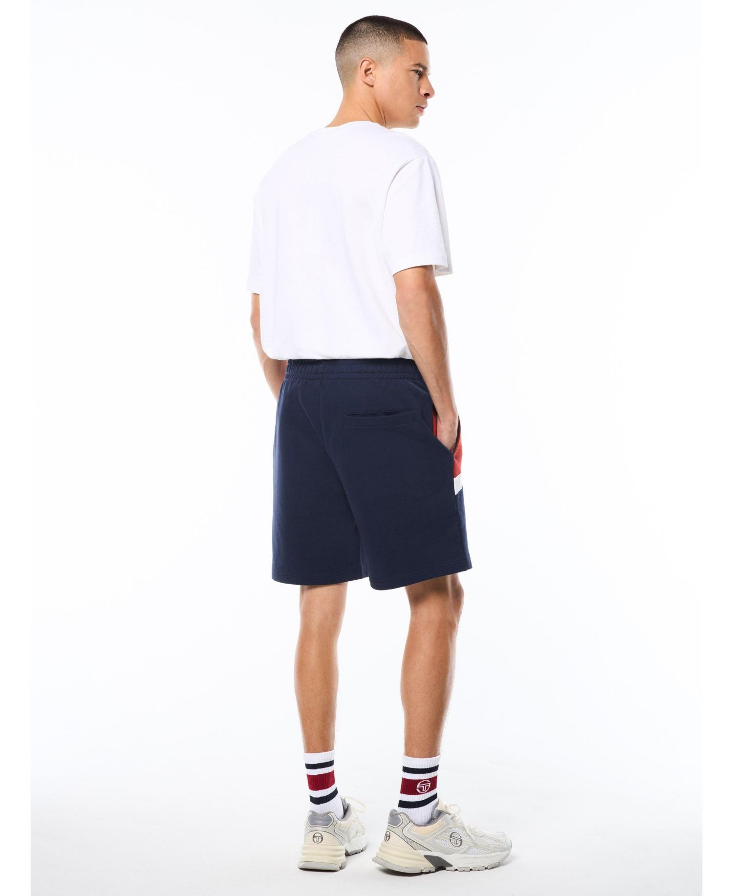 Men's Affilato French-Terry Color-Block Shorts, 6" Inseam