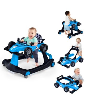 Toddler 4-in-1 Foldable Activity Push Walker with Adjustable Height