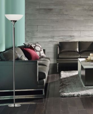 Metropolis Chrome Torchiere Floor Lamp