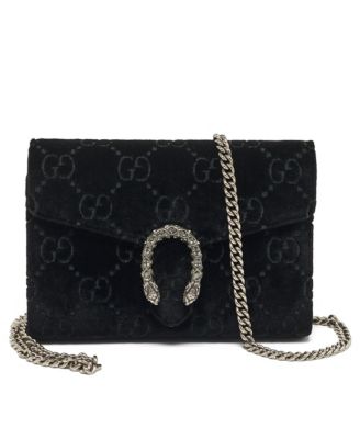 Women's Dionysus GG Velvet Crystal Wallet on Chain