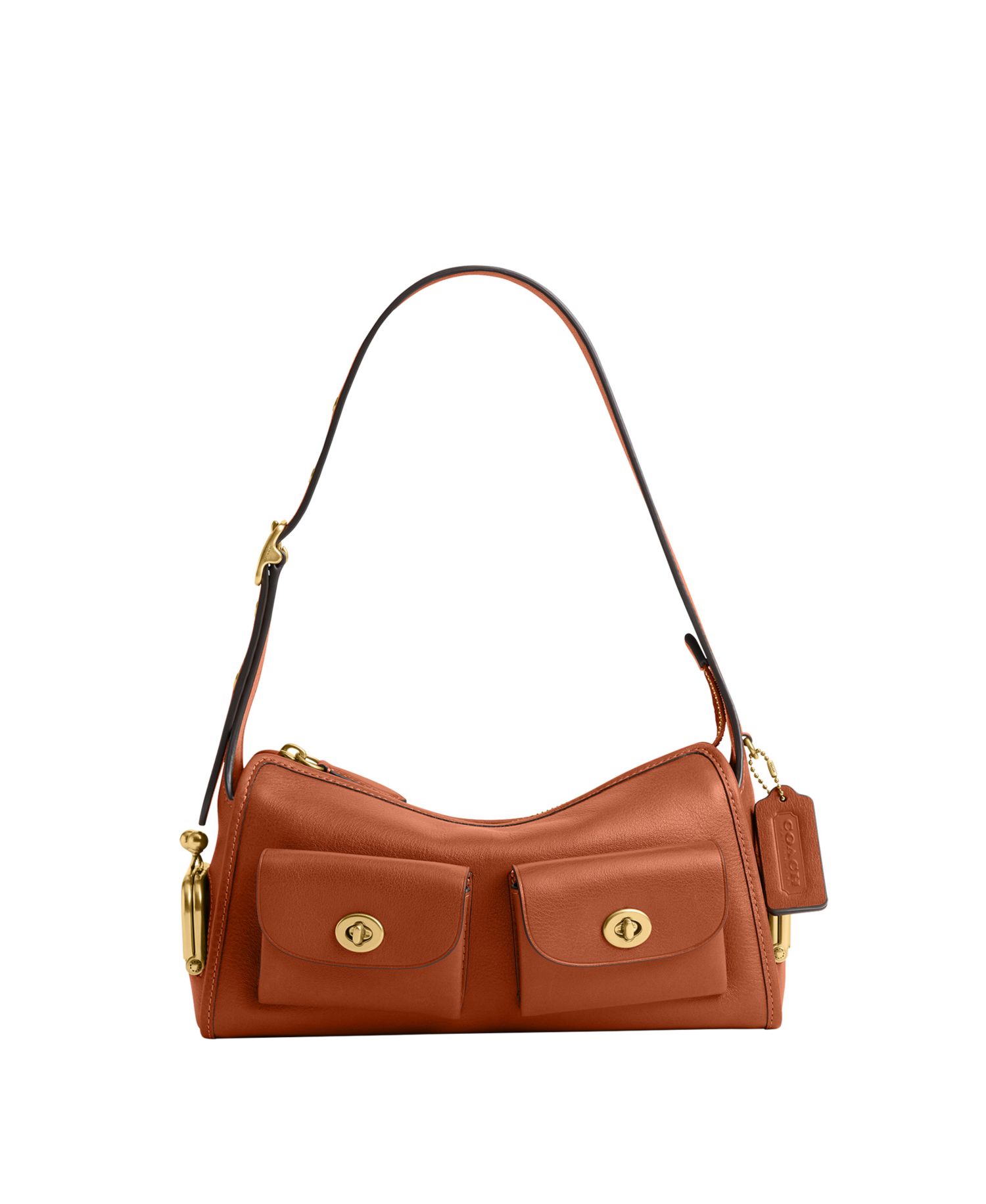 Haversack Turnlock Medium Leather Shoulder Bag 27