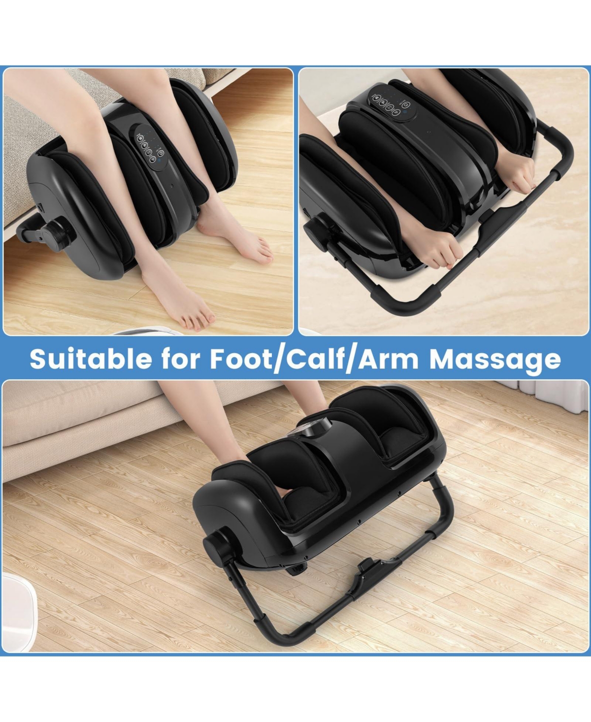 Ecooso Foot and Calf Massager with Heat for Blood Circulation Pain Relief