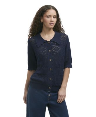 Women's Marlowe Short-Sleeve Crochet Cardigan