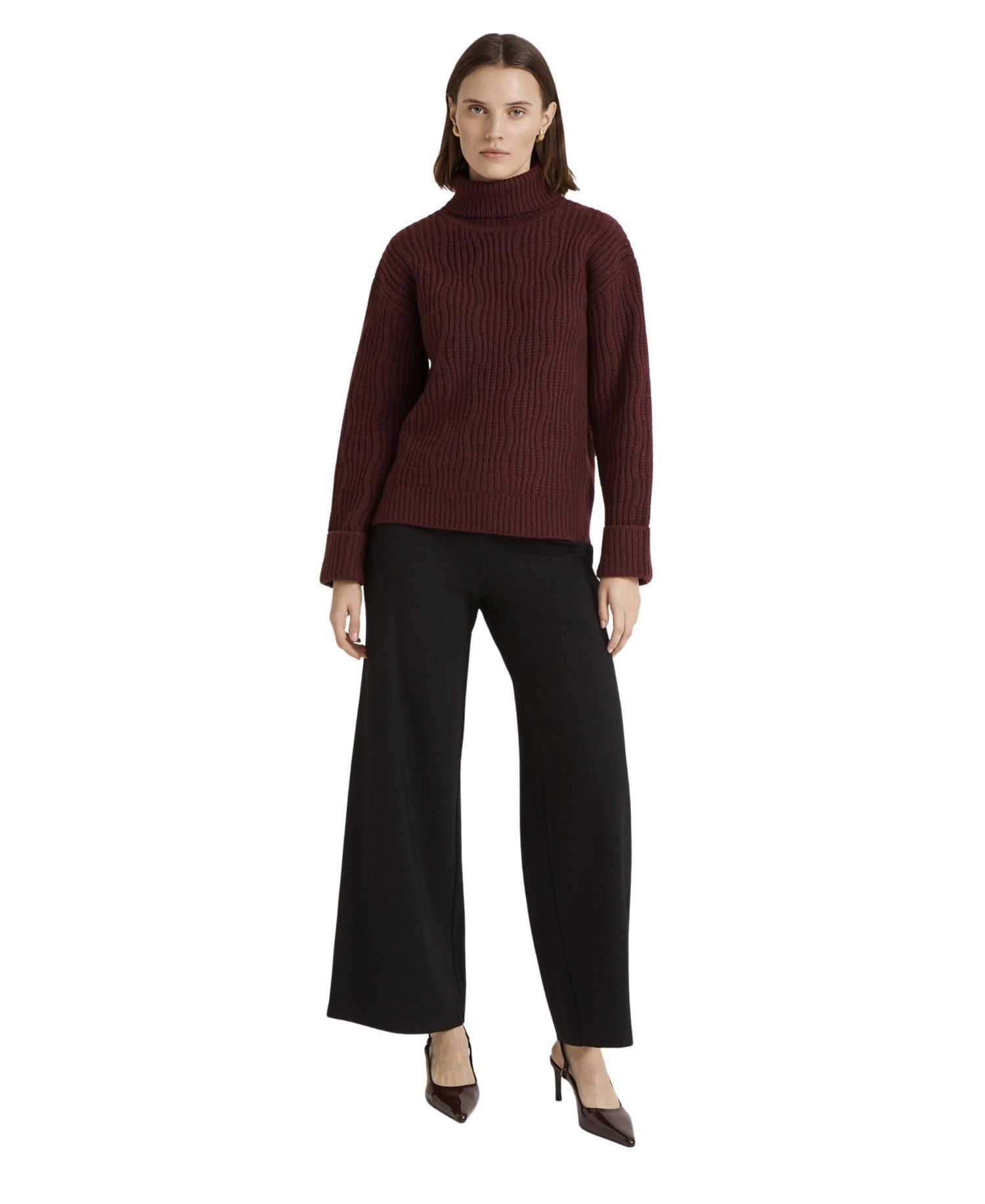Women's Albie Ribbed-Knit Roll-Neck Sweater