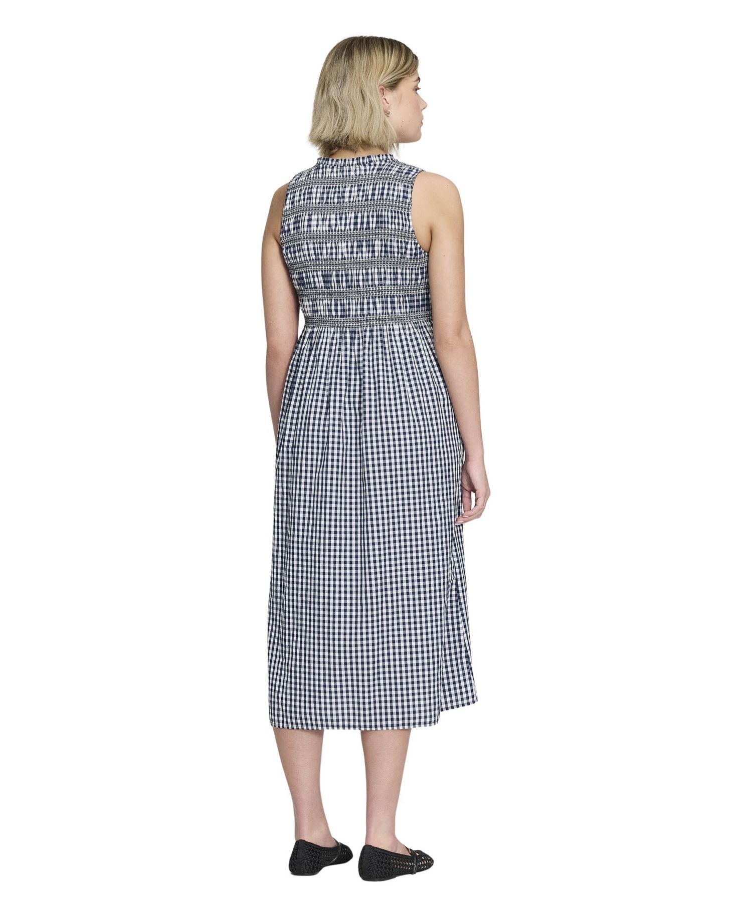 Women's Hadlee Gingham Shirred Midi Dress