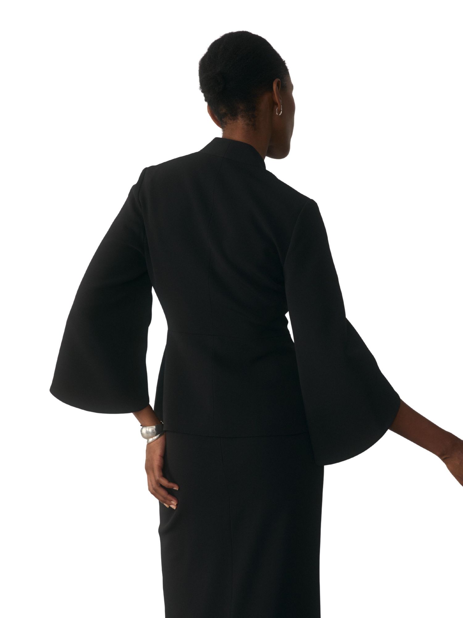Women's Ansdell Clever Crepe Cape-Sleeve Blazer
