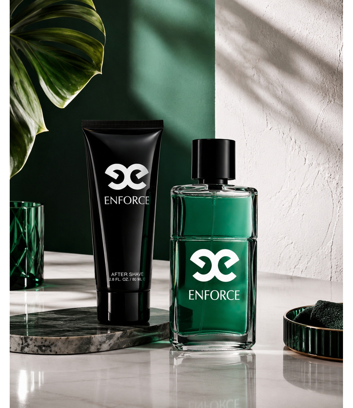 Lovery Enforce Mens Bath and Body Pampering Set - 2pc Home Spa Beauty Gift