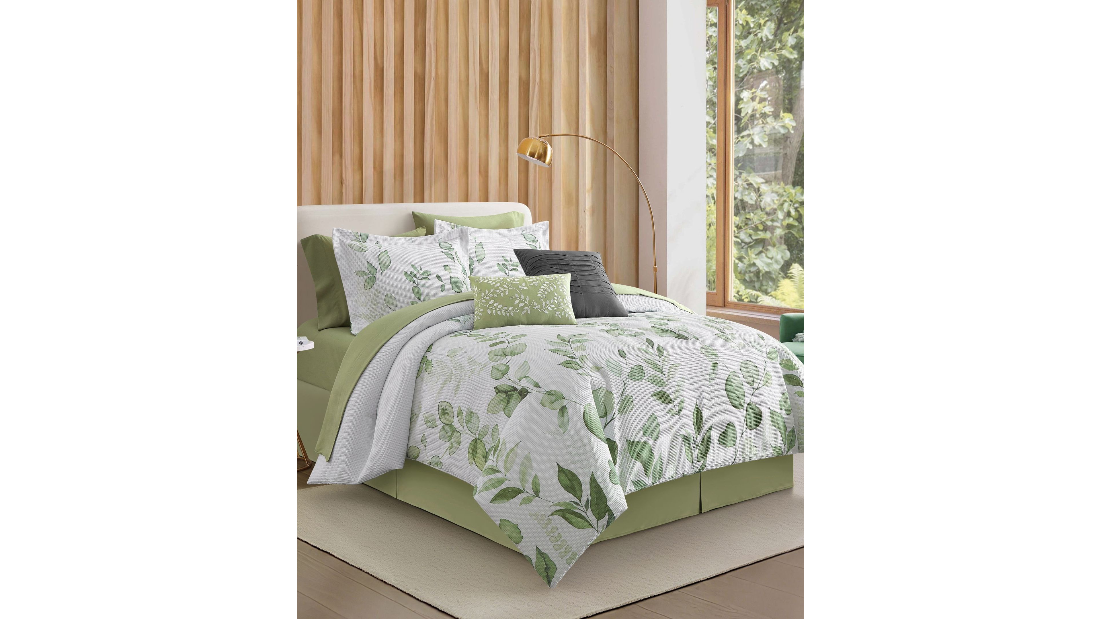 Stratford Park Yamila Leaves 10-Piece Comforter Set, King