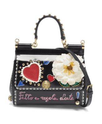 Women's Small Miss Sicily Embellished Patent Leather Satchel